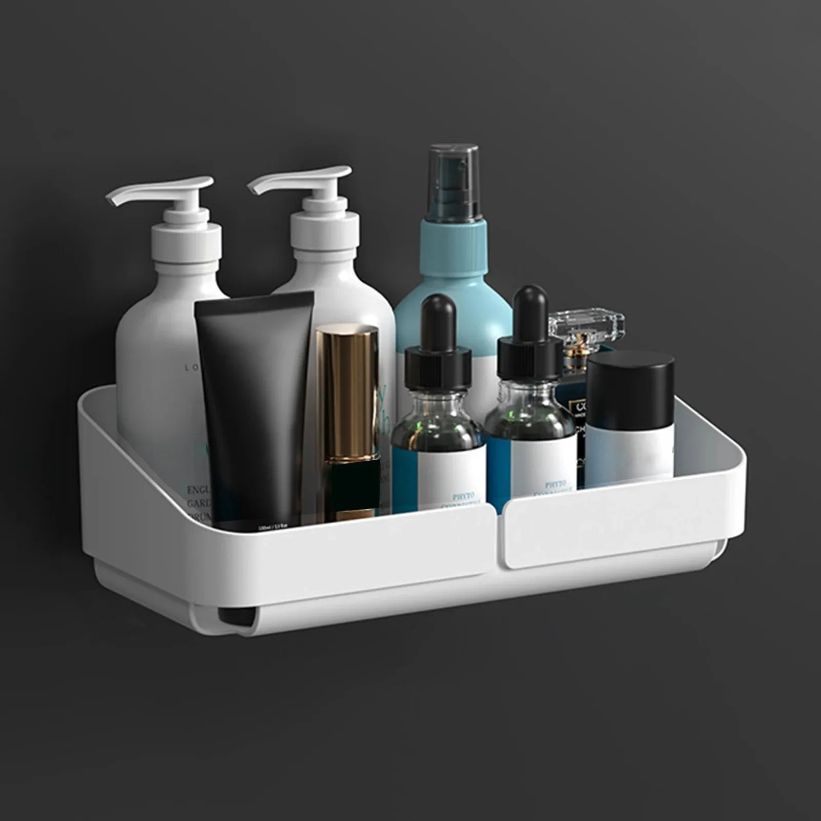 Bathroom  Kitchen Convenience Rack Shelf Makeup Storage Organizer Cosmetics Shampoo Rack Shower Shelf Wall Spice No Drilling    Home Decor Supply | Online Retail | ShoreShopper.com