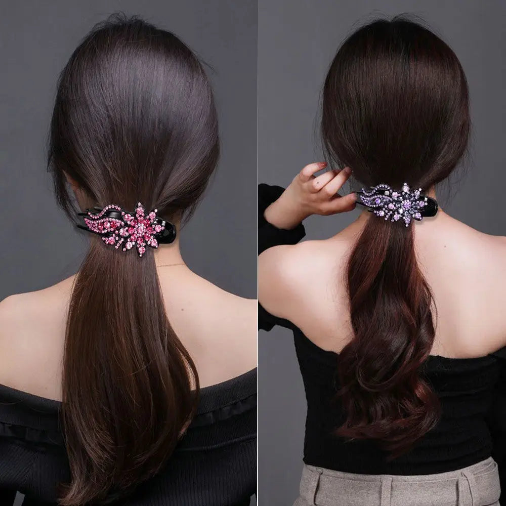 1pcs Ponytail Headwear Headwear Hair Accessories Duckbill Clip Hair Claws Hairgrip Women Hair Clips Rhinestone Hairpin    Your Coastal Marketplace | Shoreshopper.com
