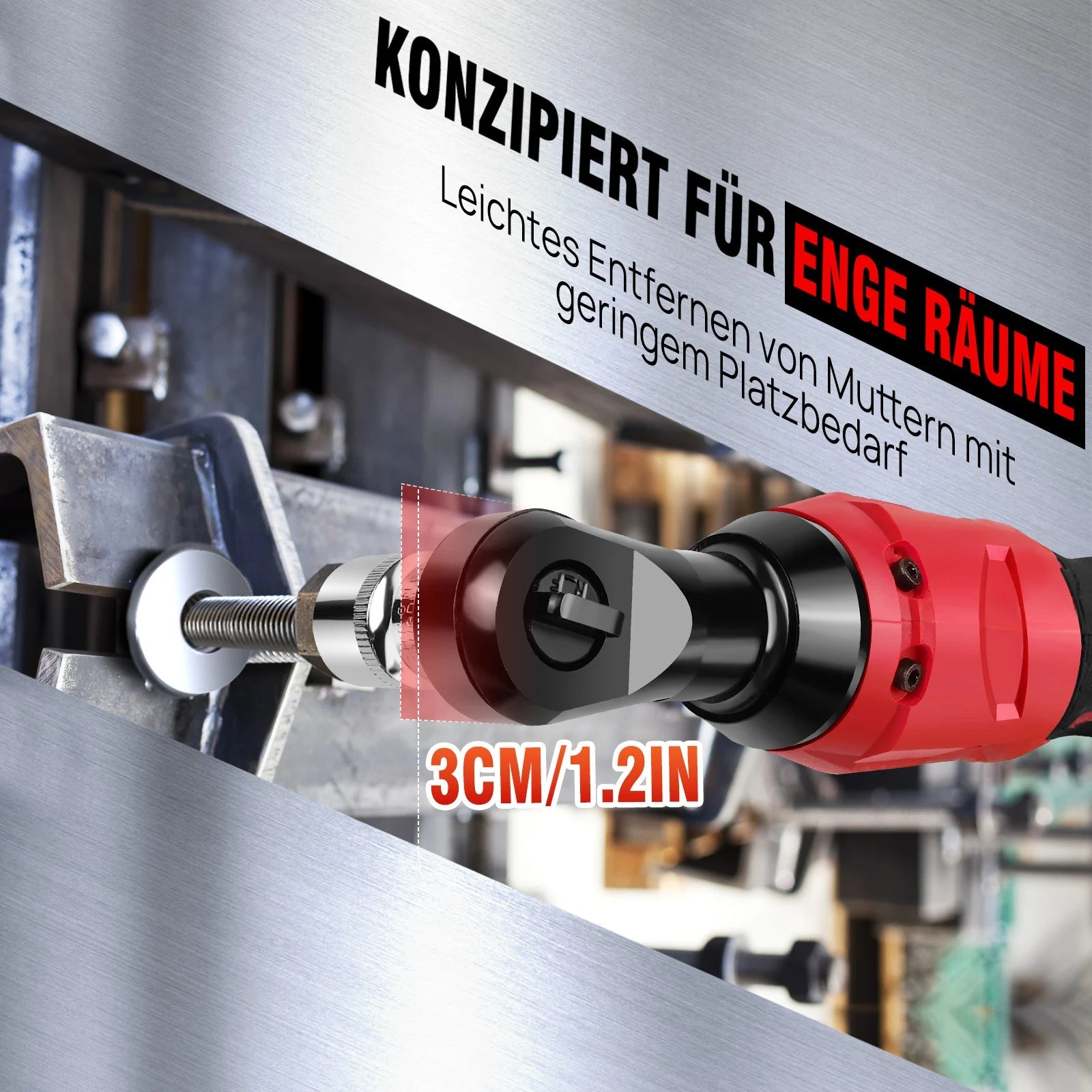 12V High-Torque 90°Cordless Electric Ratchet Wrench Set 3/8'' Angle Wrench with 2Durable 1500mAh Lithium-Ion Batteries,7 Sockets    Home Decor Supply | Online Retail | ShoreShopper.com