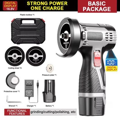 28000r 16.8V Mini Angle Grinder Portable Rechargeable Polishing Grinding Cutting Machine Home Metal Polisher Woodworking Tools    Home Decor Supply | Online Retail | ShoreShopper.com