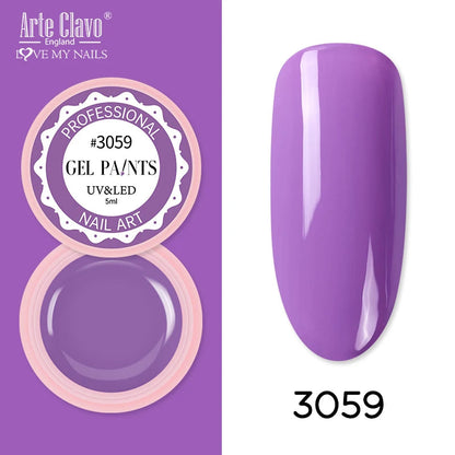 Arte Clavo Painting Gel 72 Colors 5ml Professional Nail Paint Color Gel Polish For Nail Art UV Gel Lacquer Gel Top Coat Manicure    Home Decor Supply | Online Retail | ShoreShopper.com
