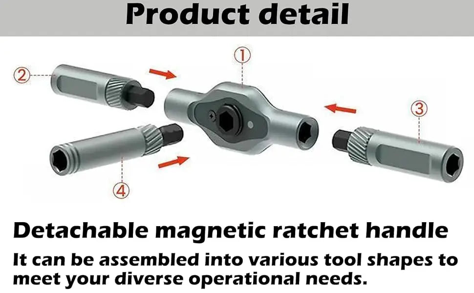 24 in 1 Magnetic Screwdriver Set DIY Multifunction Ratchet Screwdriver Multi Bits Mini Repair Tool Kit for Furniture Computer    Home Decor Supply | Online Retail | ShoreShopper.com