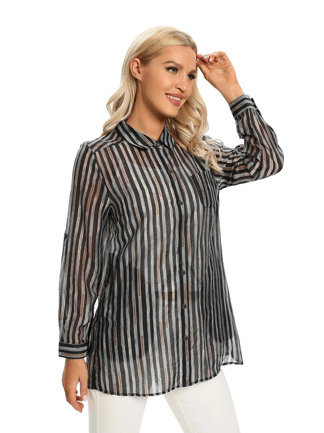Women Woven Fashionable Casual Shirt For Spring And Autumn    Your Coastal Marketplace | Shoreshopper.com