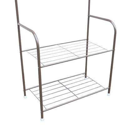 Independent Hanger Brown Metal Shoe Hanger 4 Hooks Clothes Rack Clothes Hangers Coat Hanger Stand Wardrobe Stand    Home Decor Supply | Online Retail | ShoreShopper.com