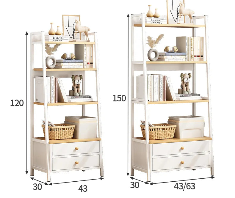 Household Multi-layer Wrought Iron Shelves Ins Wind Simple Floor Storage Display Cabinet Trapezoidal Shelf Bookshelf    Home Decor Supply | Online Retail | ShoreShopper.com