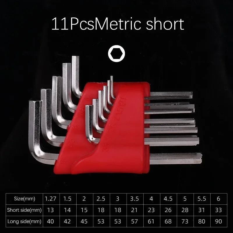 5/8/11 Pcs Metric Allen Wrench Set Inch Wrench L Wrench Keys Size Allen Key Short Arm Vehicle Repair Tool Set Home Hand Tools    Home Decor Supply | Online Retail | ShoreShopper.com