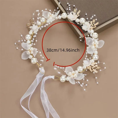 Children's Headwear Elegant Flower Wreath Fairy Crown Headband Princess Children's Hair Birthday Performance Runway Accessories    Your Coastal Marketplace | Shoreshopper.com