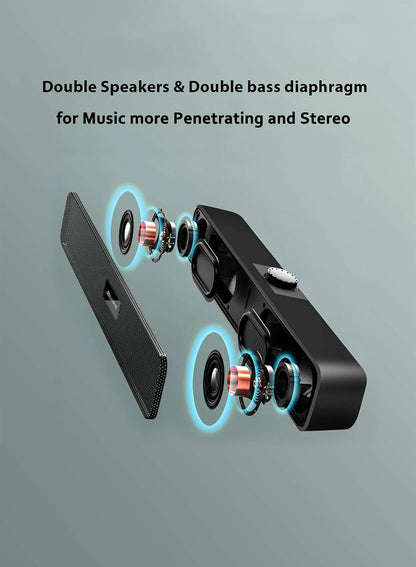 B Computer Speakers with 3.5 mm Aux, Small PC Speakers Powered by USB, USB Soundbar for Monitor，Wired USB Desktop Speaker,    Home Decor Supply | Online Retail | ShoreShopper.com