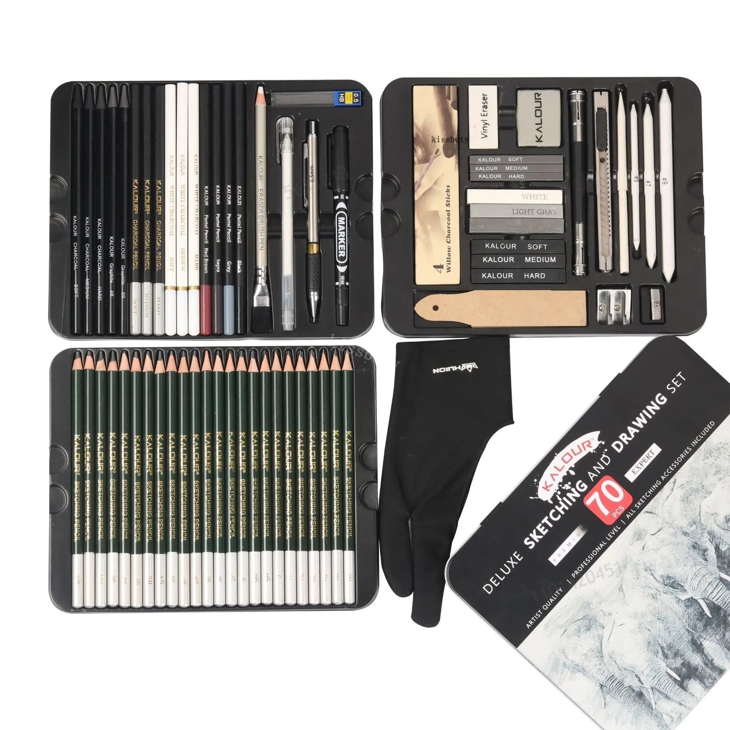 Professional Art Painting Set 70Pieces of Sketch Pencil Set Sketch Tool Set Art Painting Pencil Art Supplies for Painting    Home Decor Supply | Online Retail | ShoreShopper.com