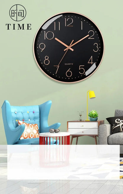 8 Inch Easy To Read Wall Clock Classic Elegant Modern Silent Quartz Clocks for Living Room Bedroom Office Study    Home Decor Supply | Online Retail | ShoreShopper.com