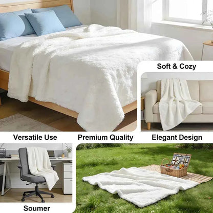 Throw High-Density Short Plush Blanket For Sofa Nap Air-Conditioned Room Soft Skin-Friendly Classic Leopard Print Pink