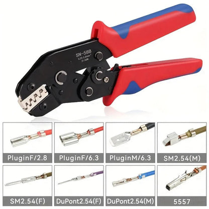 Terminals Crimp Pliers Interchangeable Dies Wire Crimper Crimping Tools Ratcheting SN-48B PH2.0 XH2.5 JST2.5 VH3.96    Home Decor Supply | Online Retail | ShoreShopper.com