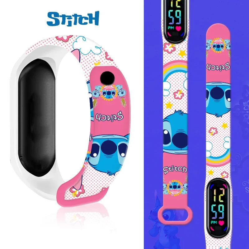 Disney Stitch Digital Kids' Watches Anime Figures LED Luminous Watch Touch Waterproof Electronic Sports Watch Kids Birthday Gift    Home Decor Supply | Online Retail | ShoreShopper.com