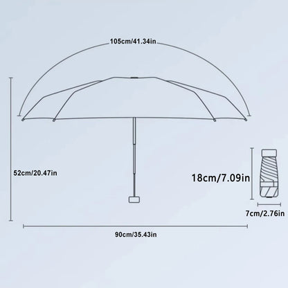 Ultra-Light UV Protection Umbrella - Compact, Foldable Design With Stainless Steel Handle For Sun & Rain, Durable 190T Canopy    Your Coastal Marketplace | Shoreshopper.com