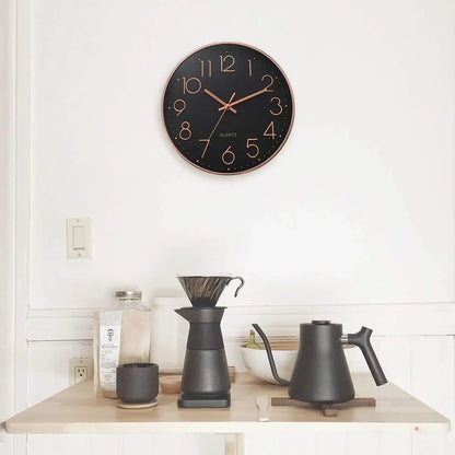 8 Inch Easy To Read Wall Clock Classic Elegant Modern Silent Quartz Clocks for Living Room Bedroom Office Study    Home Decor Supply | Online Retail | ShoreShopper.com