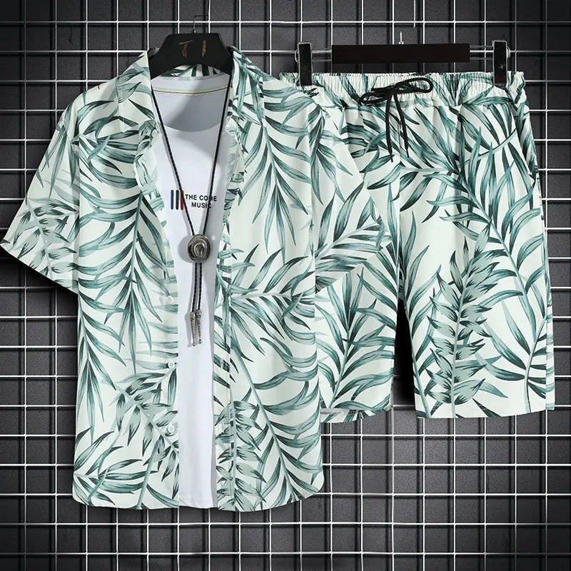 Beach Clothes For Men 2 Piece Set Quick Dry Hawaiian Shirt and Shorts Set Men Fashion Clothing Printing Casual Outfits Summer    Your Coastal Marketplace | Shoreshopper.com
