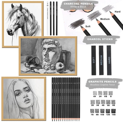 42/46/60/68/72/146pcs Drawing Supplies Sketching Set,Art Kit include Drawing & Colored Pencils.Pro Art Sketch Supplies    Home Decor Supply | Online Retail | ShoreShopper.com