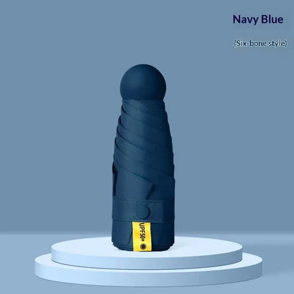Compact Travel Mini Umbrella Uv Protection Umbrella 5 Fold Ultra Lightweight Sunshade Umbrellas Protable Manual    Your Coastal Marketplace | Shoreshopper.com