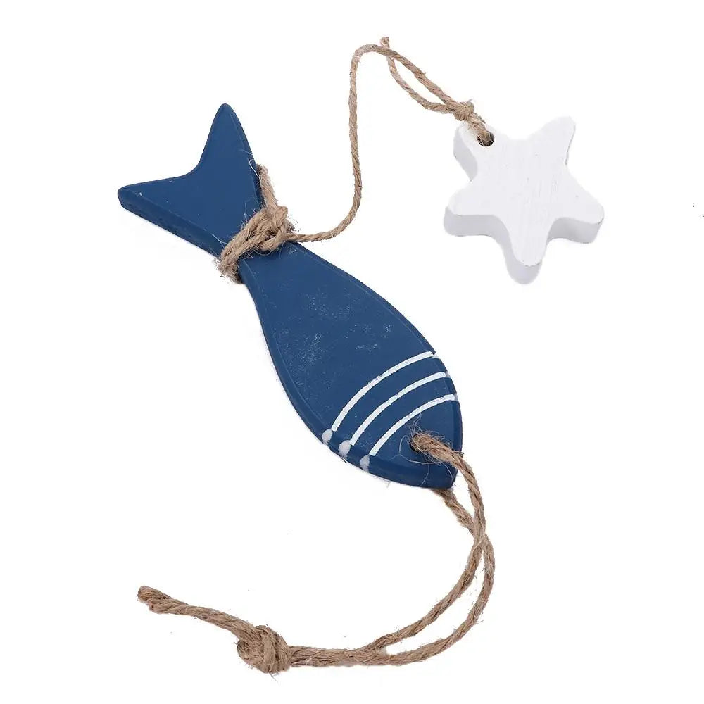 Mediterranean Style Marine Pendant Curtain Pendant Hanging Decor Starfish String Fish Nautical Decor Fish Skewer Crafts Pendant    Your Coastal Marketplace | Shoreshopper.com