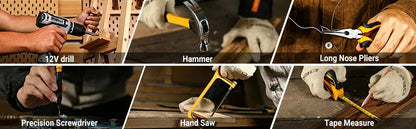 DEKO Home Mechanic Toolbox with 12V Power Cordless Drill Hand Repair Tools Sets Combo Kits Storage Organizer Drawer Case    Home Decor Supply | Online Retail | ShoreShopper.com