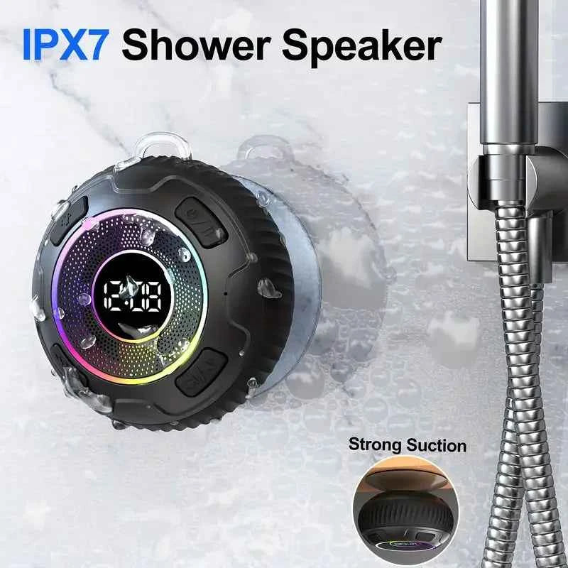 2026 Wireless Speaker S5 IPX7 Waterproof ENC Speakers IPX7 Waterproof Built-in Mic 10 hours Bluetooth Shower Speakers subwoofer