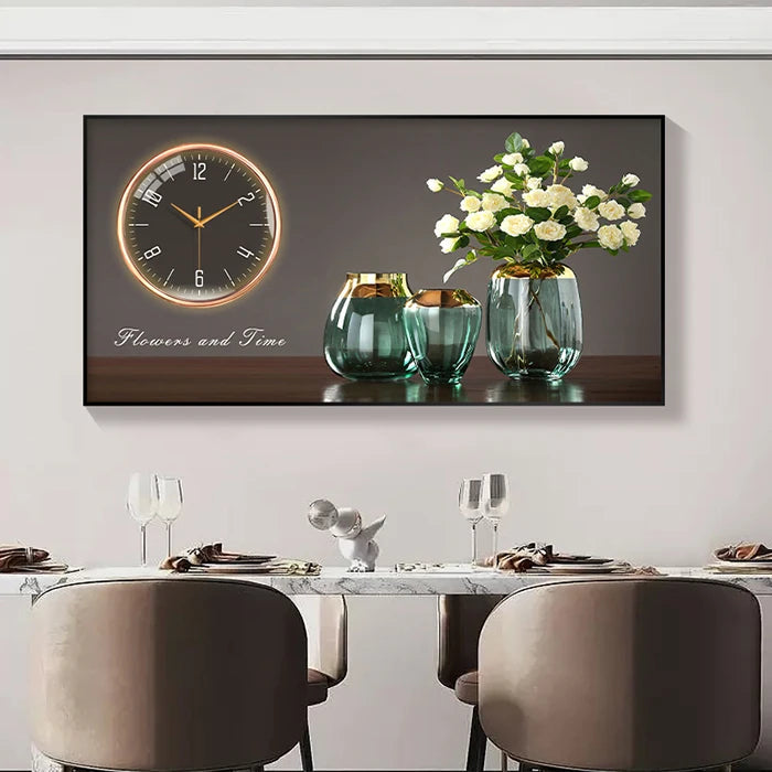 Large Size Aluminum alloy framed Artwork Wall Clock, Luxurious Muted Quartz Clock for Home Decor,living Room,bed Room Décor    Home Decor Supply | Online Retail | ShoreShopper.com