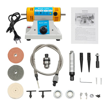 320W Polisher Grinder Machine 10000R/min Anti-rust Benchtop Polisher Grinder for Cutting and Carving for Jewelry/Wood/Dental    Home Decor Supply | Online Retail | ShoreShopper.com