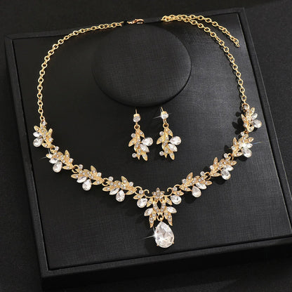 2025 Fashion Jewelry Set for Bridal Necklace Earrings Set Women Crystal Engagement Wedding Banquet Dress Accessories    Home Decor Supply | Online Retail | ShoreShopper.com