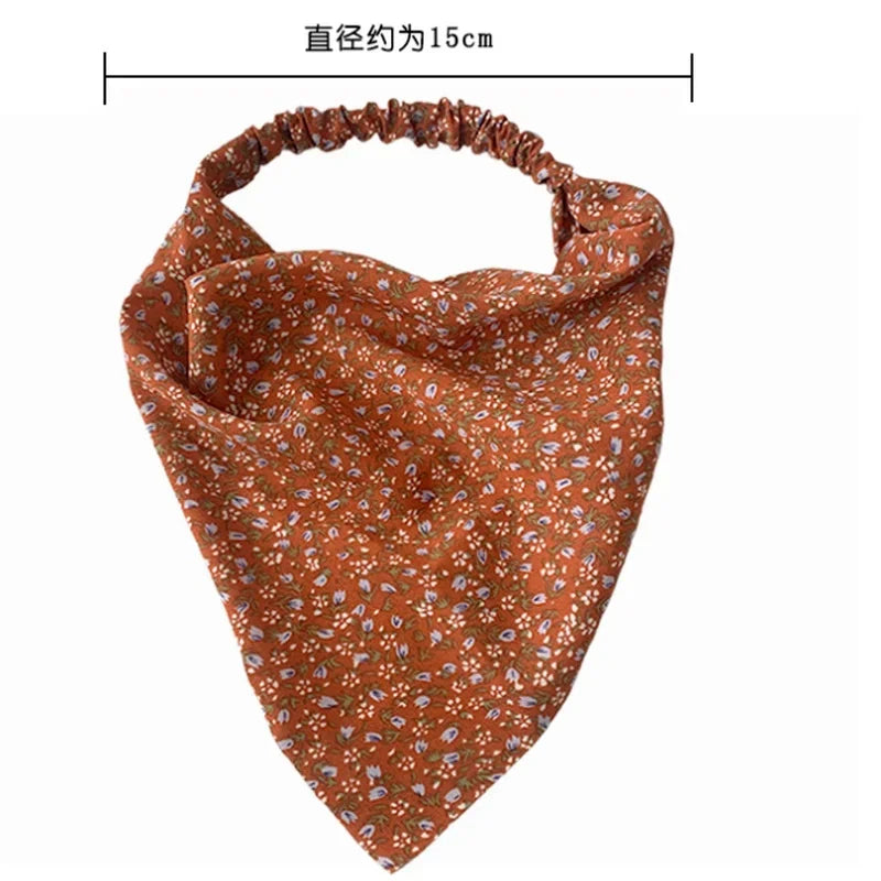 Floral Kerchief Headwear Wrist Head Wrap Scarf Triangular Headscarf Accessories Hair Band Fashion Women Hats Creative Gifts    Your Coastal Marketplace | Shoreshopper.com