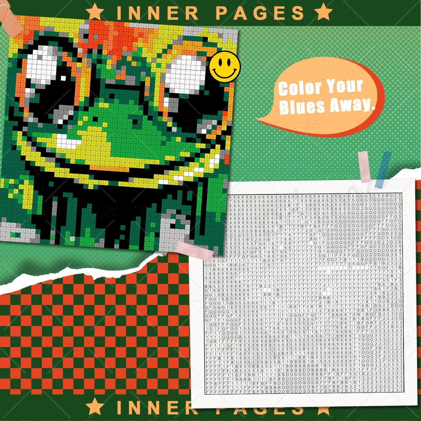 NUMBER PUZZLE COLOR BY NUMBER Coloring Book for Adult and Teen Featuring Relieve Stress Kill Time DIY Painting Drawing    Home Decor Supply | Online Retail | ShoreShopper.com