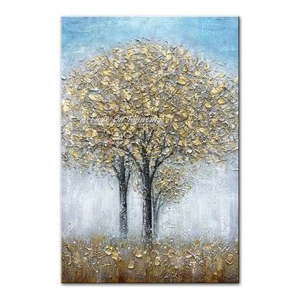 Arthyx,Handpainted Texture Abstract Golden Oil Paintings,Modern Canvas Art Large Wall Pictures Living Room Decor Home Decoration    Home Decor Supply | Online Retail | ShoreShopper.com