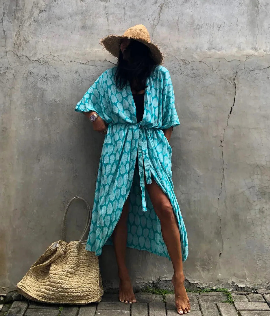 Beach Dress Tunic Cover up Embroidery Kaftan Saida de Praia Women Bikini Cover-up Pareo Sarong Beachwear    Your Coastal Marketplace | Shoreshopper.com