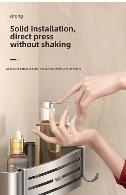 Bathroom storage shelf Bathroom toilet washstand Hand washing bathroom shower gel Wall storage shelf free of holes    Home Decor Supply | Online Retail | ShoreShopper.com