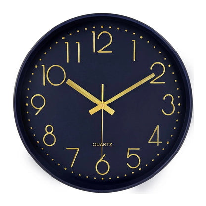 Minimalist Quartz Wall Clock Cubic Digital Clock Modern Style Silent Non Ticking Living Room Bedroom Office Clock 8/10/12 Inch    Home Decor Supply | Online Retail | ShoreShopper.com