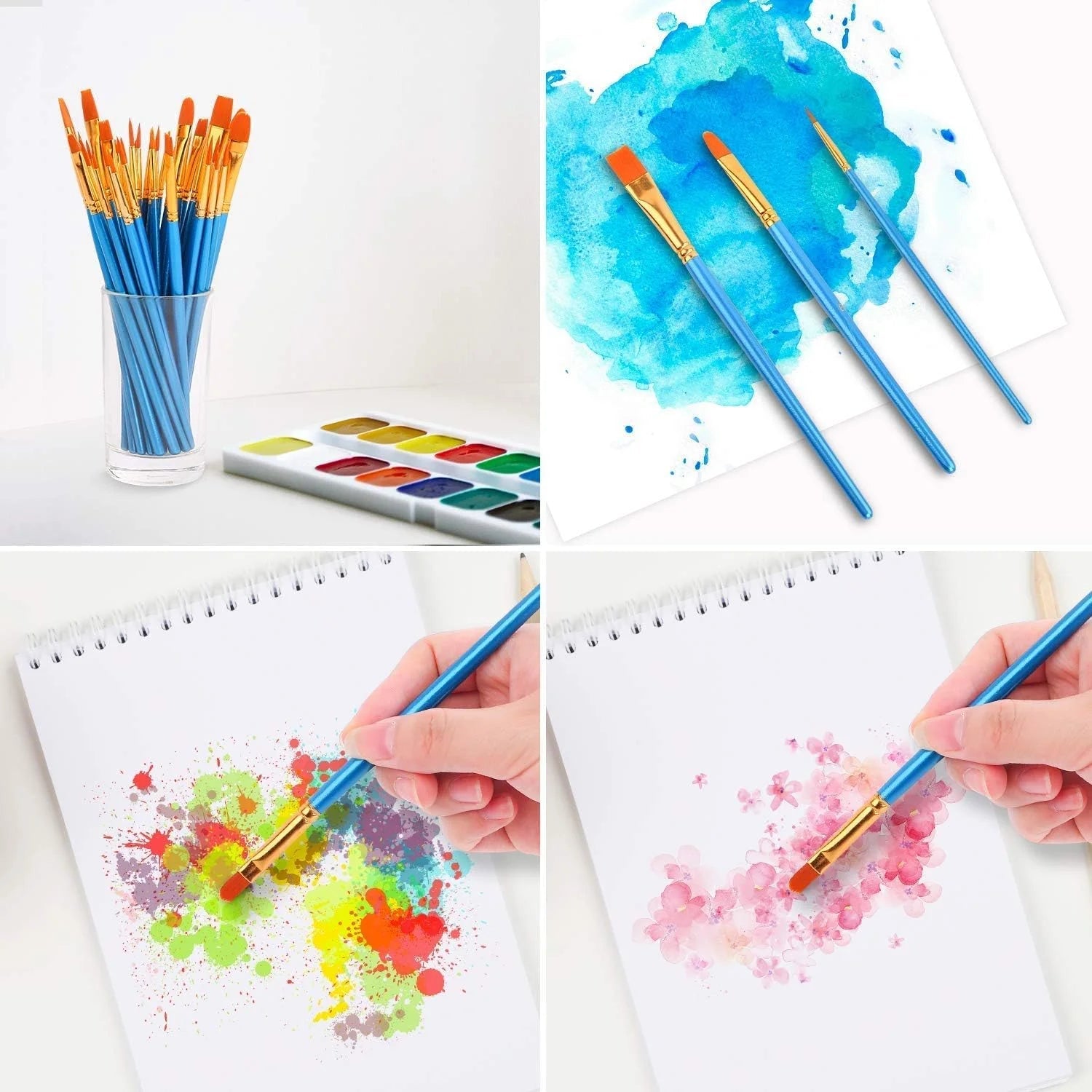 Acrylic Paint Brushes Set, 20Pcs Round Pointed Tip Artist Paintbrushes Body Face Nail Miniature Detailing Drawing Art Supplies    Home Decor Supply | Online Retail | ShoreShopper.com
