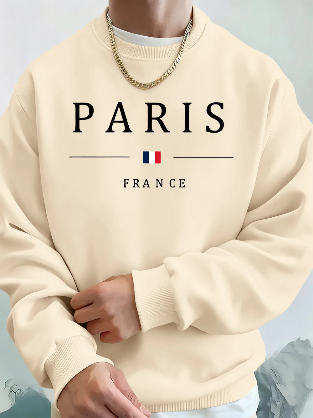 Paris France Flag Printing Men'S Hoodies Autumn Oversize Sweatshirt Hip Hop Crewneck Fleece Warm Streetwear Street Men Clothes    Home Decor Supply | Online Retail | ShoreShopper.com