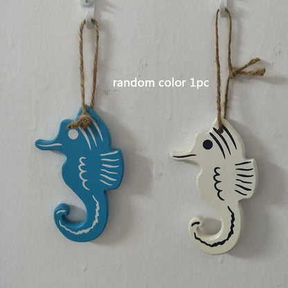 Mediterranean Style Marine Pendant Curtain Pendant Hanging Decor Starfish String Fish Nautical Decor Fish Skewer Crafts Pendant    Your Coastal Marketplace | Shoreshopper.com
