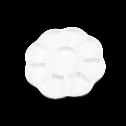 Artsecret 1 pc Simple White Ceramic Multi-Compartment Palette Pigment Mixing Palette Art Supplies Multiple Variants Available    Home Decor Supply | Online Retail | ShoreShopper.com