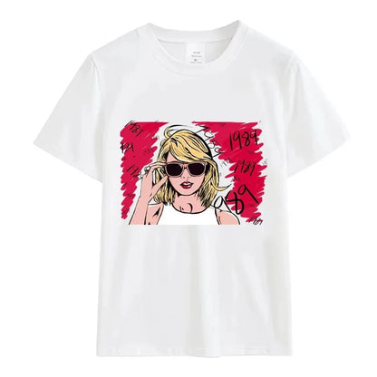 Women's T-Shirt 1989 Women Clothing Cotton Summer Fashion Letter Print Tops Tees Swift Fans Peripheral Female Y2K Streetwear Men    Your Coastal Marketplace | Shoreshopper.com