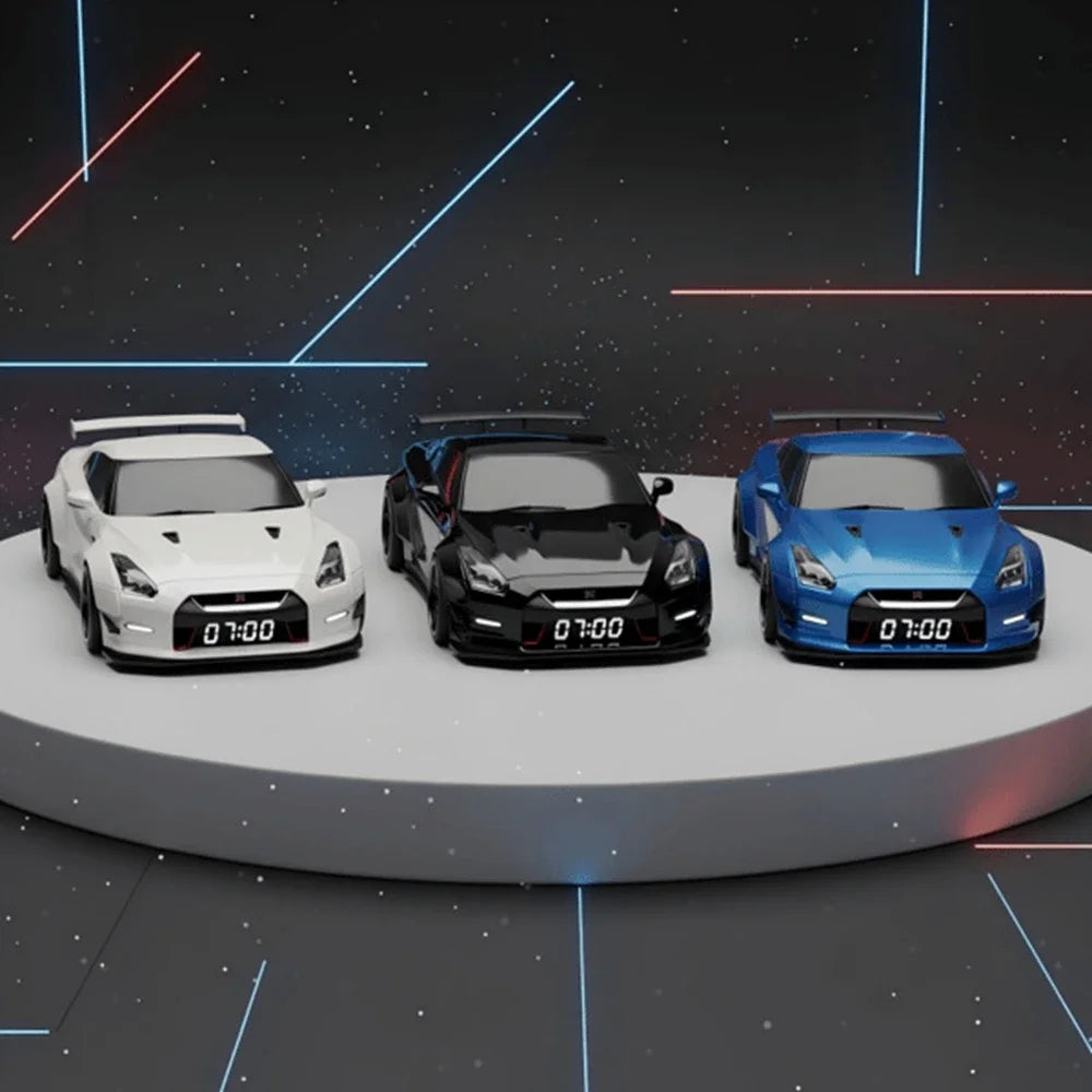 Lenovo New Hypercar-shaped Novelty Alarm Clock Realistic Engine Light Effects Portable Creative Desk Decor For Perfect Gift - ShoreCo.Shop