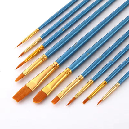BOMEIJIA 10Pcs/Set Nylon Hair Paint Brush painting by numbers Tool brushes Watercolor Gouache Paint Brushes Drawing Art Supplies    Home Decor Supply | Online Retail | ShoreShopper.com