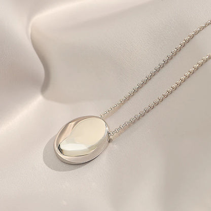 European and American Oval Pendant stainless steel Gold Color Long Necklace Fashion Jewelry Accessories Sweater Chian For Womens    Home Decor Supply | Online Retail | ShoreShopper.com