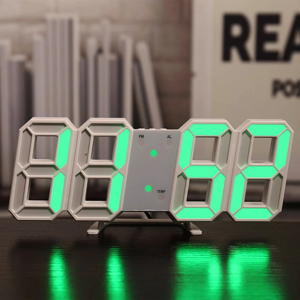 3D LED Digital Clock 12/24H Time Display Colorful Clock for Office/Living Room/Meeting Room/Kitchen    Home Decor Supply | Online Retail | ShoreShopper.com