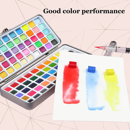 Seamiart 50/72/90/100 Color Solid Watercolor Paint Set Basic Neone Glitter Watercolor Pigments for Drawing Art Paint Supplies    Home Decor Supply | Online Retail | ShoreShopper.com