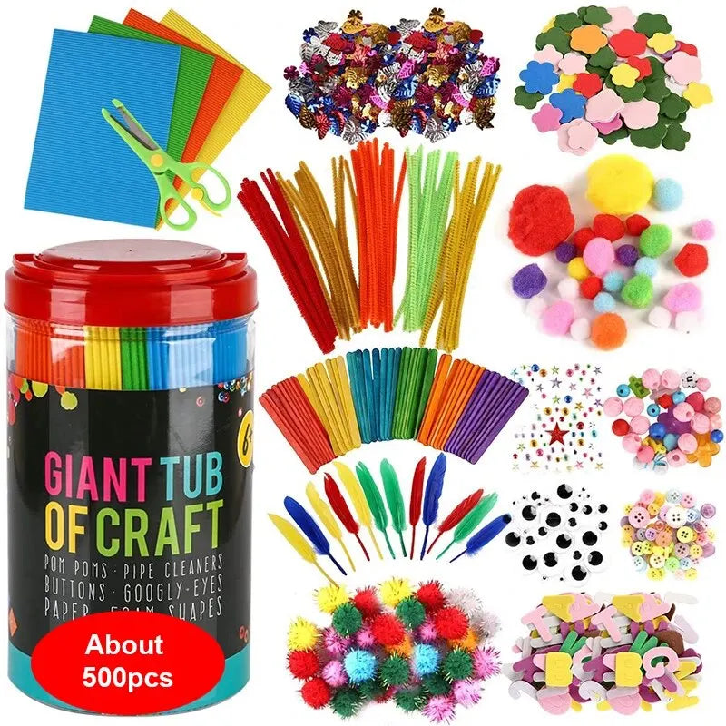 Arts and Crafts Supplies for Kids DIY Crafting School Kindergarten Homeschool Supplies Arts Set Toys for Children    Home Decor Supply | Online Retail | ShoreShopper.com