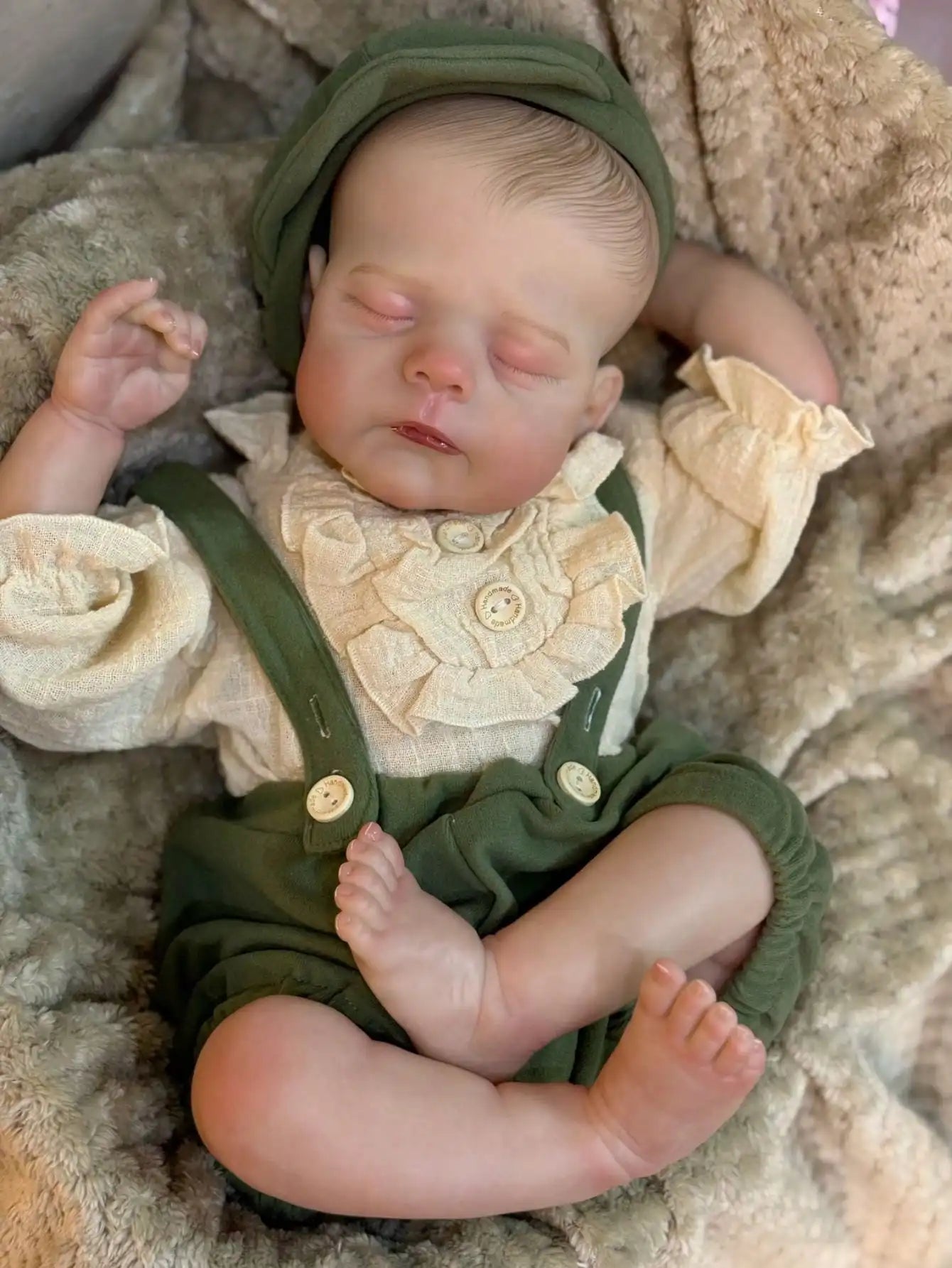 18-Inch Adorable Eric Reborn Baby Doll Sleeping Pose | Flexible Cloth Body, Collectible Art Gift    Home Decor Supply | Online Retail | ShoreShopper.com