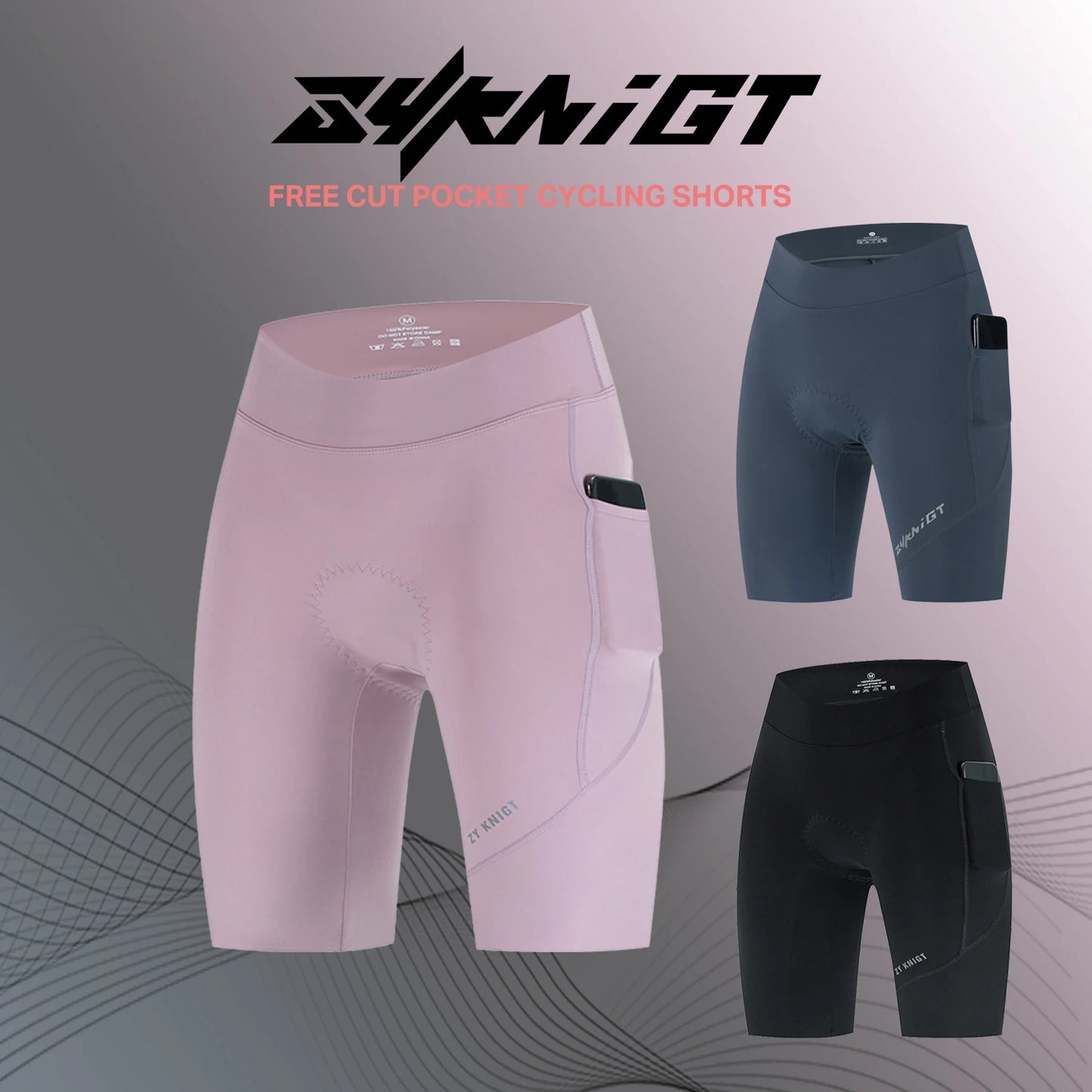 ZYKNIGT bib women's summer free cut hems, high-quality cycling shorts, breathable and quick drying sports pants - ShoreCo.Shop