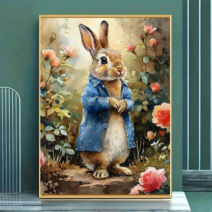 Elegant Rabbit Canvas Art for Living Room & Bedroom – Light Luxury Decor, 11.81x15.75in Wall Hanging Painting    Home Decor Supply | Online Retail | ShoreShopper.com