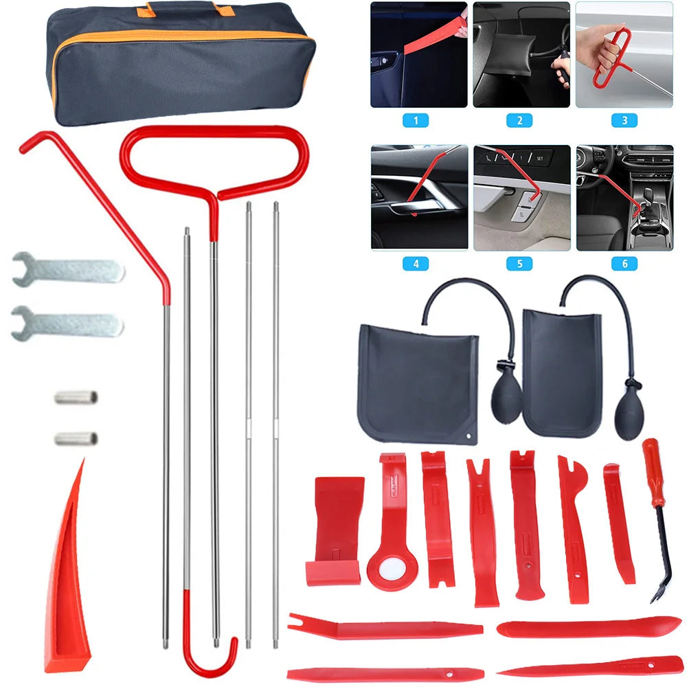 Car Window Door Emergency Open Key Lost Lock Out Unlock Auto Tools Kit Air Wedge Bag Pump Open Unlock Kit for Car Truck    Home Decor Supply | Online Retail | ShoreShopper.com