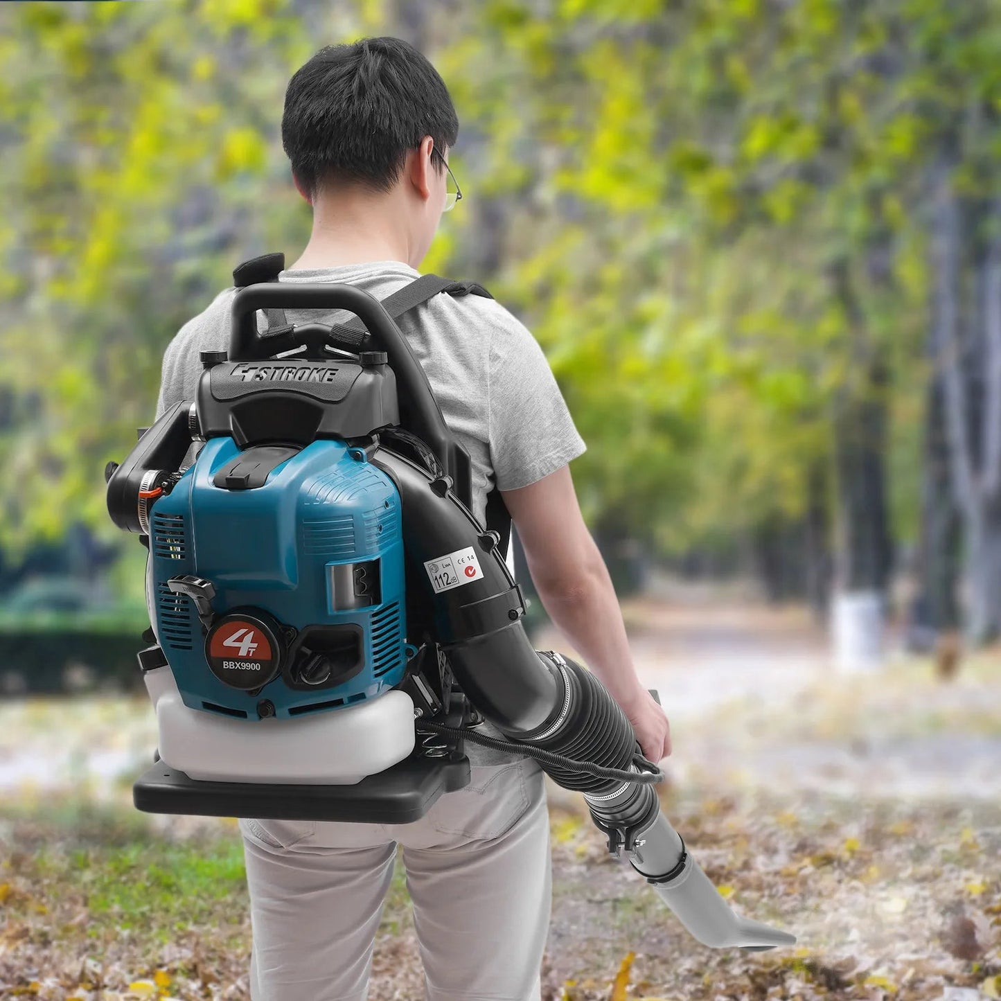 75.6CC  Backpack Leaf Blower, 4 Stroke Gas Powered Leaf Blower, with 498ft ³/s Powerful Blowing, 1.9L Large Fuel Tank    Home Decor Supply | Online Retail | ShoreShopper.com